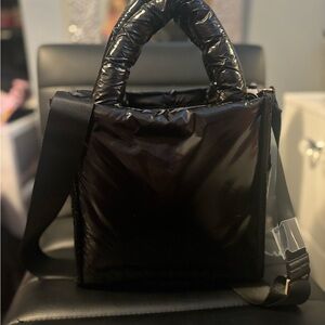 A new day black “puff” bag. Can be a cross body or handbag.
